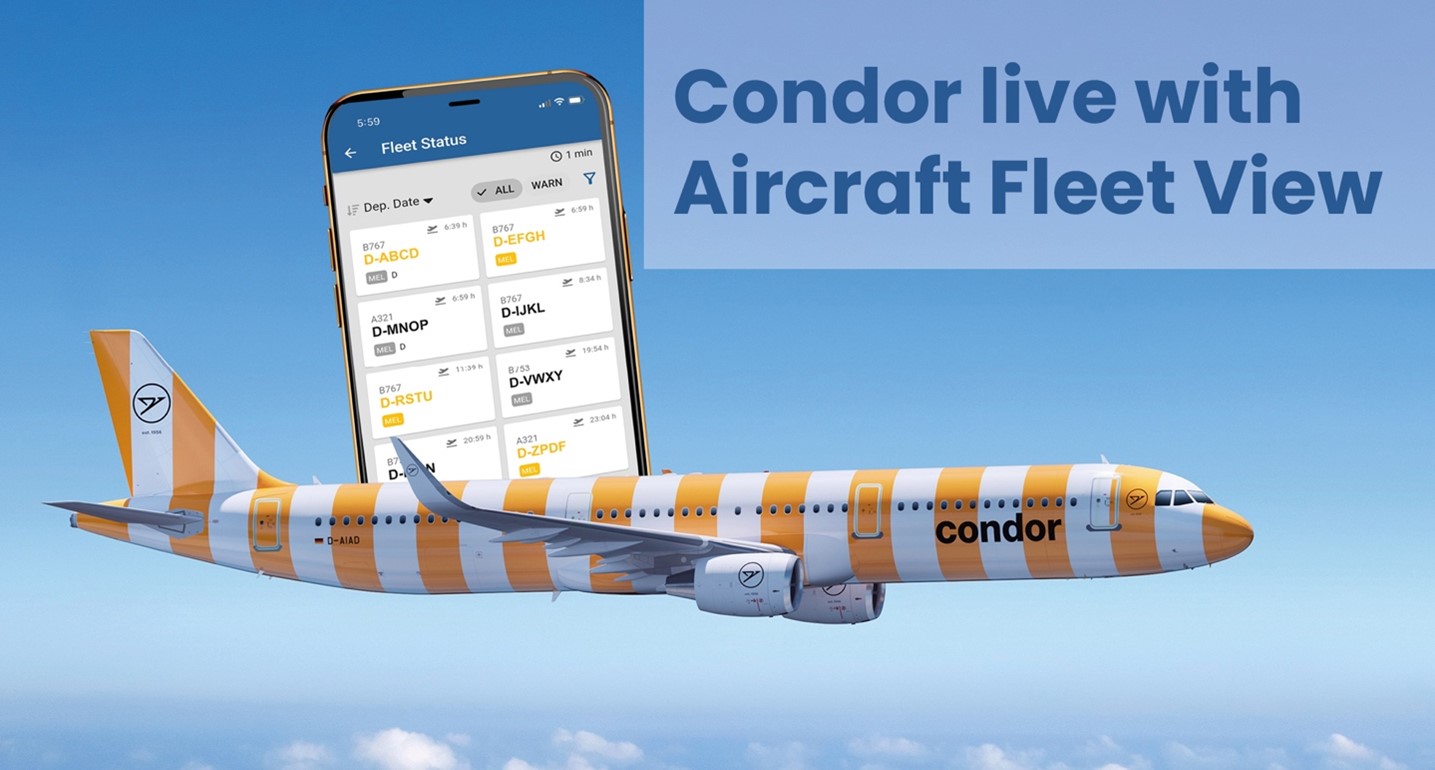 Condor Goes Live With CrossConsense’s LBA Approved Aircraft Fleet View 2.0